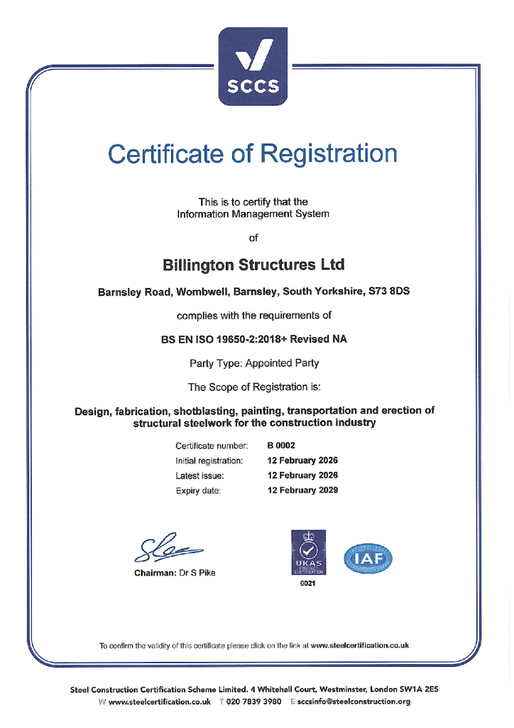 Information Management System BS EN ISO 1950-2:2018