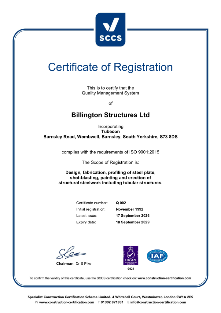 BS EN ISO 9001 – Quality Management System