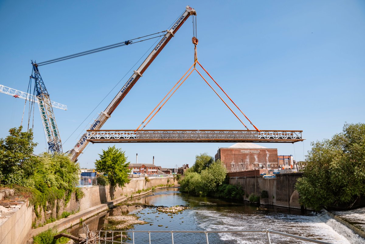Forge Island - new pedestrian bridge - Tubecon - steel bridge bridge fabrication