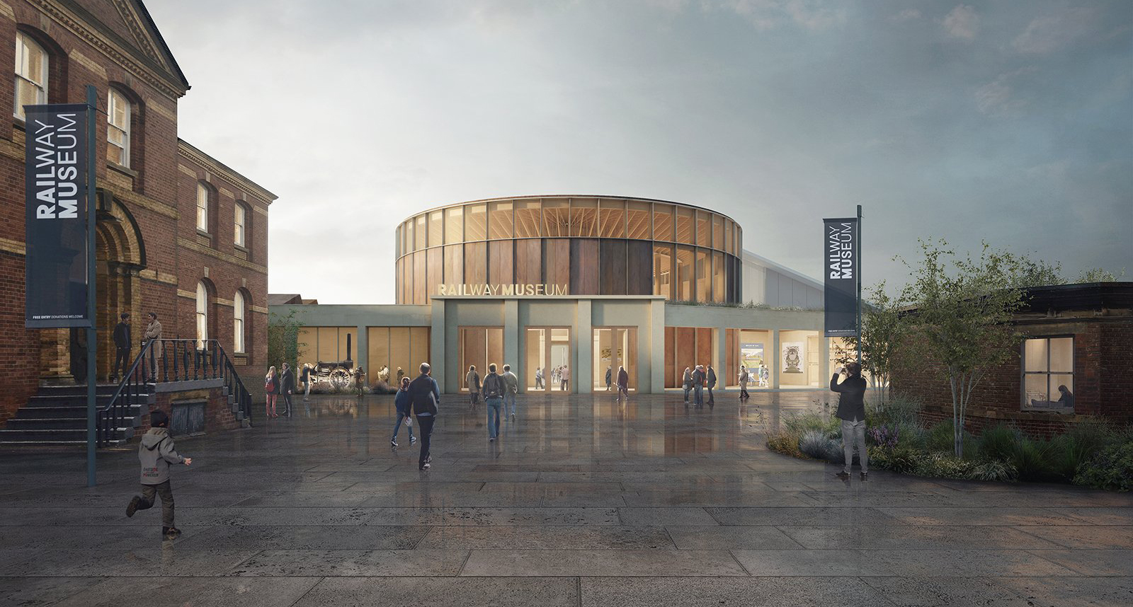 Architects rendering of the National Railway Museum